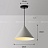 Серия подвесных светильников с коническим плафоном, стилизованным под бетон и белый мрамор IDEA B фото 4