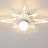 Светодиодный потолочный светильник со стеклянным абажуром в форме звезды и шарообразным плафоном PIXIE фото 5