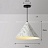 Серия подвесных светильников с коническим плафоном, стилизованным под бетон и белый мрамор IDEA A фото 3