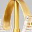 Подвесной светильник из рельефного стекла на золотом кольце MIRACLE B фото 6