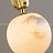 Серия подвесных светильников с плафонами различных геометрических форм из натурального белого мрамора B золотой фото 25