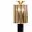Настольная лампа Donna Table Light in Brass with Marble Base Черный фото 4