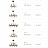 Серия современных люстр с плафонами из стекла SENSE 10 плафонов  Золотой фото 15