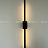 Настенный светильник Dots line double 60 см  Черный фото 9