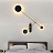 Светодиодная настенная лампа с плафонами в виде дисков разного диаметра внутри золотых колец TINT TRIO фото 15