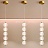 Серия подвесных светодиодных светильников в виде композиции из рельефных шаров NORILL фото 12