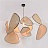 Дизайнерская люстра на лучевом каркасе с треугольными рассеивателями из бамбукового плетения RAVDNA B 60 фото 13