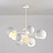Металлическая люстра в стиле скандинавского минимализма CLUSTER 15 плафонов Белый фото 7