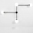 Дизайнерский минималистский настенный светильник LINES 13 4 плафона  Черный фото 4
