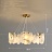 Кольцевая люстра на струнном подвесе с абажуром из стеклянных подвесок с эффектом «белый дым» STEIVOR фото 3