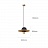 Серия подвесных светильников с мраморной полусферой и кожаным декором AGNES B 60 см   фото 3