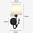Настенное светодиодное бра с оленем Blum-13 A1 Черный фото 3