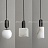 Серия подвесных светильников с плафонами различных геометрических форм из натурального белого мрамора B золотой фото 22