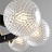 Серия люстр с шарообразными ребристыми плафонами из стекла и светодиодным диском в центре GIANTS 13 ламп фото 7