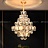 Серия дизайнерских люстр с каскадным абажуром из рельефных хрустальных подвесок геометрической формы SIMONETTA фото 11