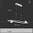 Серия светодиодных люстр на струнном подвесе с многогранными плафонами шарообразной формы на кольцевом каркасе с внутренним LED-свечением STORMS CH модель С хром фото 6