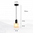 Серия подвесных светильников с плафонами различных геометрических форм из натурального белого мрамора B золотой фото 13
