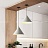 Серия подвесных светильников с коническим плафоном, стилизованным под бетон и белый мрамор IDEA A1 фото 7