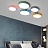 Цветной светодиодный потолочный светильник MEDLEY 5 плафонов  фото 9