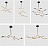 Светодиодная люстра молекулярной формы с плафонами в виде лепестков MIRTH M 5 плафонов Золотой фото 6