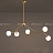 Серия дизайнерских люстр со стеклянными шарообразными плафонами на изогнутых рейках MELLA B фото 9
