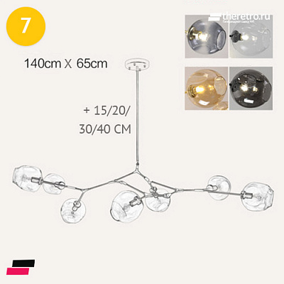 Lindsey Adelman Branching Bubble Chandelier фото 11
