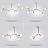 Потолочная люстра-трансформер молекулярной формы FORMULA 6 плафонов  фото 4