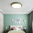 Светодиодный деревянный потолочный светильник LID 32 см  Голубой фото 10