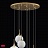Светильник подвесной E27 9 плафонов 15 см  Хром фото 6