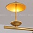 Реечный светильник с цилиндрическими плафонами и металлическим зонтиком с дополнительным источником света HETLEY 6 ламп золото фото 14
