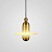 Подвесной светильник из мрамора и металла Золотой фото 2